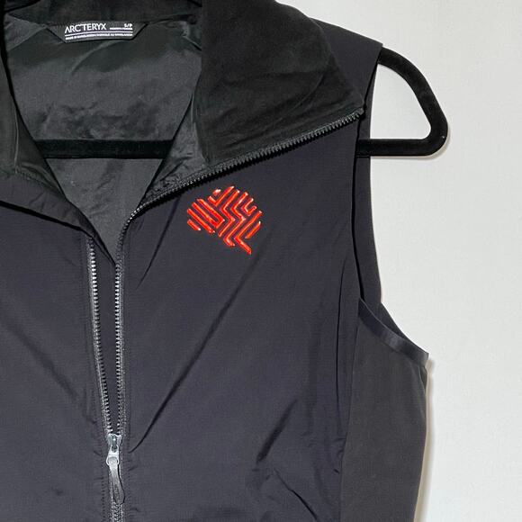 Acr'teryx High Neck Full Zip Vest Black Womens Size Small Logo - Picture 6 of 10